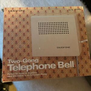 Duofone Two-Gong Telephone Bell Model 43-173A *Untested*
